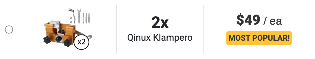 Qinux Klampero Best Seller 58% Discount For Double Package