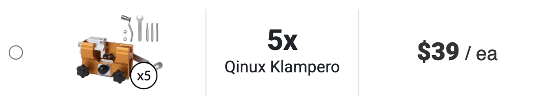 Qinux Klampero Massive 66% Discount For Five Package